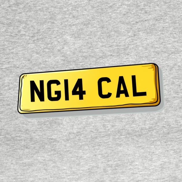 NG14 CAL Calverton Number Plate by We Rowdy